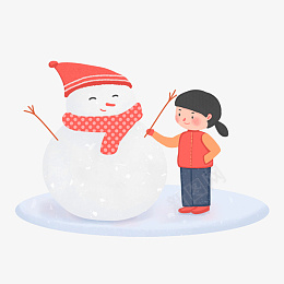 圣诞节小朋友堆雪人卡通手绘png免抠素材_88icon https://88icon.com 圣诞节 小朋友 堆雪人 卡通 手绘