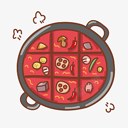 重庆火锅矢量手绘卡通媳png免抠素材_88icon https://88icon.com 重庆火锅 重庆特色 风土人情 矢量图 麻辣烫 吃货 川菜