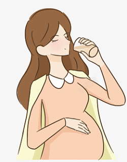 孕妇喝水健康素材