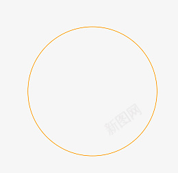 圆形时间轴黄色正圆圆环图标