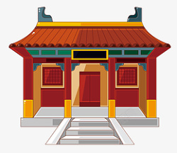 中国风传统瓦房建筑国潮素材
