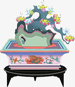 国潮手绘摇钱树元素png免抠素材_88icon https://88icon.com 国潮 手绘 摇钱树 元素