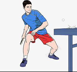 手绘风奥运打乒乓球的人png免抠素材_88icon https://88icon.com 手绘风 奥运 打乒乓球 人