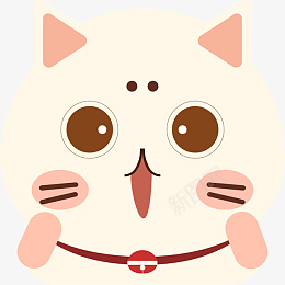 开心的卡通大脸猫ai免抠素材_88icon https://88icon.com 猫 卡通 小猫 大脸猫 动物