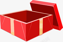 红色的空盒子png免抠素材_88icon https://88icon.com 盒子 喜庆 红色 空盒