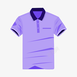 T恤样机矢量免扣卡通紫色短袖高清图片