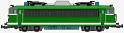 火车电车轨道车绿色火车素材