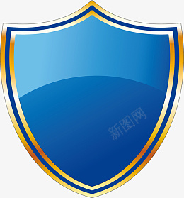 蓝色的盾牌图标ai免抠素材_88icon https://88icon.com 蓝色 盾牌 图标 防护