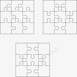 33拼图边框线100厘米宽AI素材