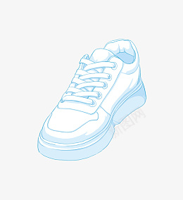 线稿运动小白鞋png免抠素材_88icon https://88icon.com 鞋 运动鞋 小白鞋 线稿