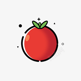 西红柿果蔬水果果实图标