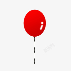 红色气球卡通元素素材