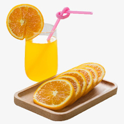 橙汁水果饮料素材