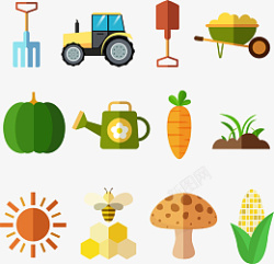 农业农作物图标素材