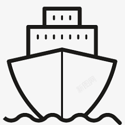交通工具海上轮船图标免抠图素材