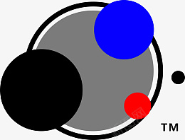 黑色红色白色串色圆型图标图标