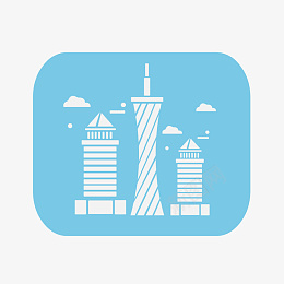 手绘旅游城市剪影广州png免抠素材_88icon https://88icon.com 旅游城市 广州 旅游 旅行