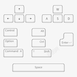 空格键立体热门键盘按钮集合高清图片