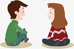 男孩和女孩谈话的两个人卡通人png免抠素材_88icon https://88icon.com 卡通 人物 男孩和女孩 谈话的两个人