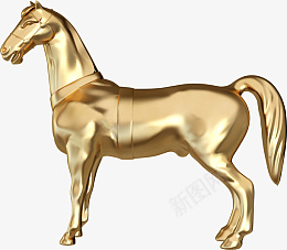 马金属制品马png免抠素材_88icon https://88icon.com 金属 马 动物 站立的马