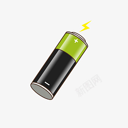 绿色新能源电池矢量沂png免抠素材_88icon https://88icon.com 绿色新能源 电池矢量 新能源 高科技 电极 绿色