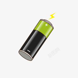 绿色新能源电池矢量沂素材