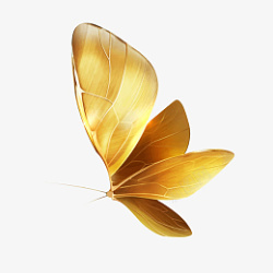 金色蝴蝶时尚高雅素材