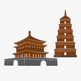 西安古建筑钟楼大雁塔装饰图案png免抠素材_88icon https://88icon.com 城市建筑 古建筑 大雁塔 出游 建筑 旅游 旅行 景区 标志 西安 钟楼 陕西