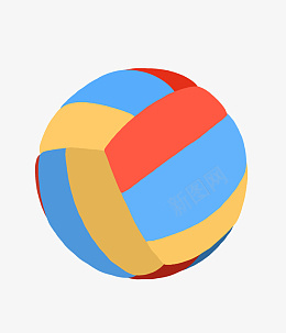 运动体育器材排球png免抠素材_88icon https://88icon.com 彩色排球插画 运动体育器材 彩色排球 球类器材 运动器械