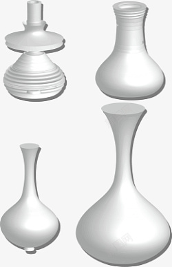 3D形状花瓶素材
