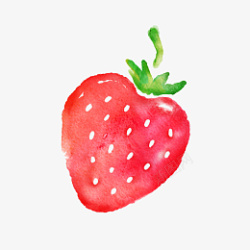 水果手绘可爱草莓素材