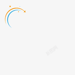 流星星星标志素材
