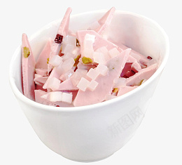 草莓味炒酸奶png免抠素材_88icon https://88icon.com 草莓炒酸奶 炒酸奶 酸奶块 冰激凌 甜品