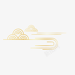 国潮中国风祥云图案装饰元素png免抠素材_88icon https://88icon.com 国潮风 中国风 祥云 装饰元素