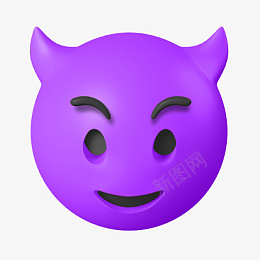 3D立体小恶魔表情包png免抠素材_88icon https://88icon.com 小恶魔 微笑 开心 表情