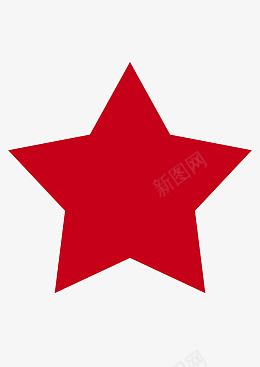 婴儿红中国红的五角星图标