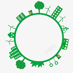 绿色环保地球生态圈素材