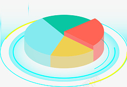 25D立体环形数据饼图ai免抠素材_88icon https://88icon.com 2.5D 立体 环形 数据 饼图 图表 可视化