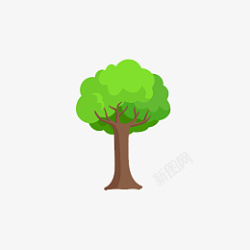 大树树木树杈绿色大树素材