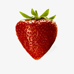 草莓形状爱心形状草莓高清图片