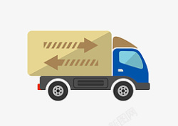 货车运输快递物流发货素材