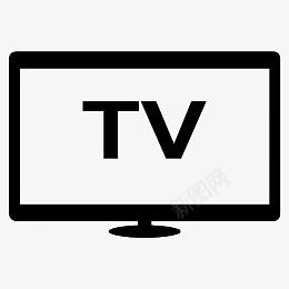 樱桃剪影图标矢量设计剪影图标TV电视机显示器图标