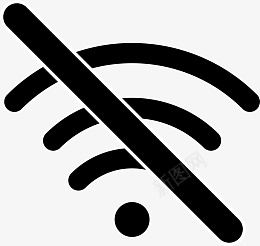 WiFi信号WIFI不可用图标图标