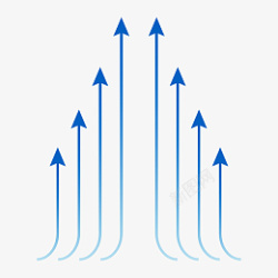 向上的气流箭头素材