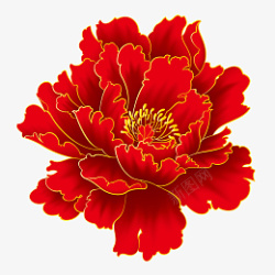 花红色花花元素花素材素材