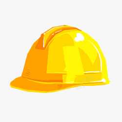 黄色消防安全帽素材