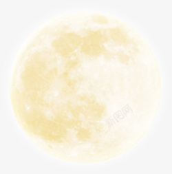 中秋月亮黄色素材
