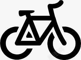 免扣黑色自行车图标图标