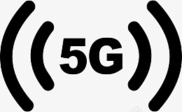 矢量信号图标5G信号标志图标