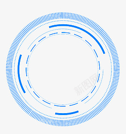 科技感元素蓝色png免抠素材_88icon https://88icon.com 科技感 元素 蓝色 圆框